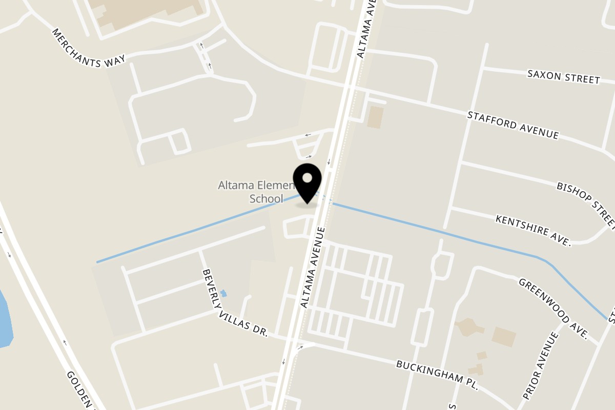 Map showing the location of Wrap Happy on 5441 Altama Ave in Brunswick